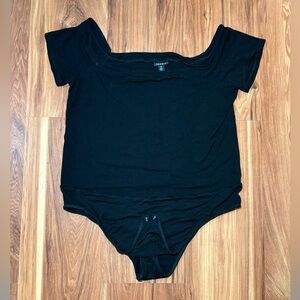 TORRID | Black RIBBED Off the Shoulder Bodysuit - 2X